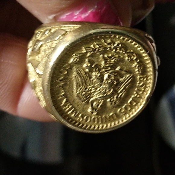 United States of Mexico 18k gold ring - Picture 2 of 3